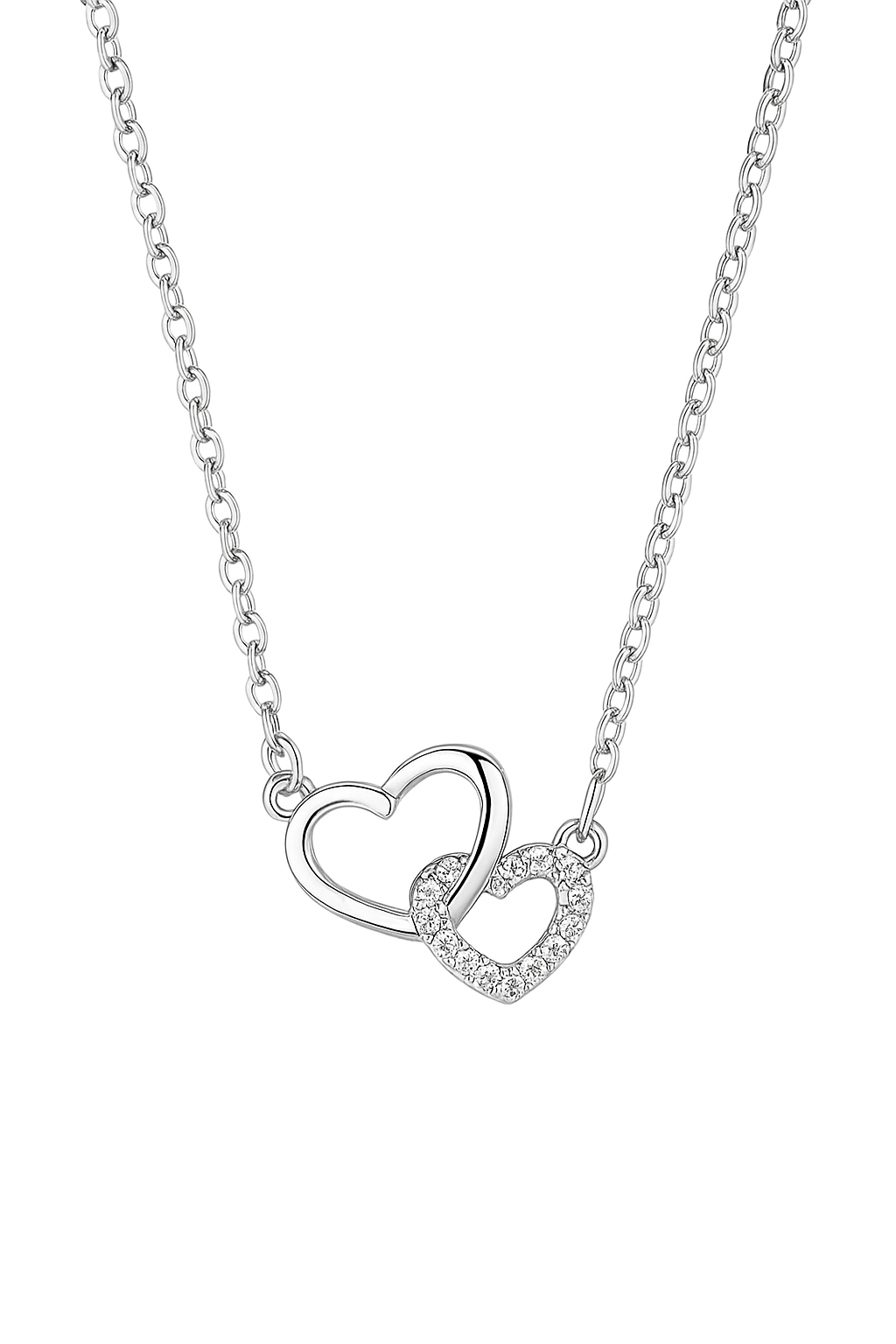 Double heart necklace