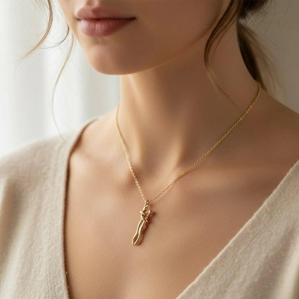 Hugging Couple Necklace
